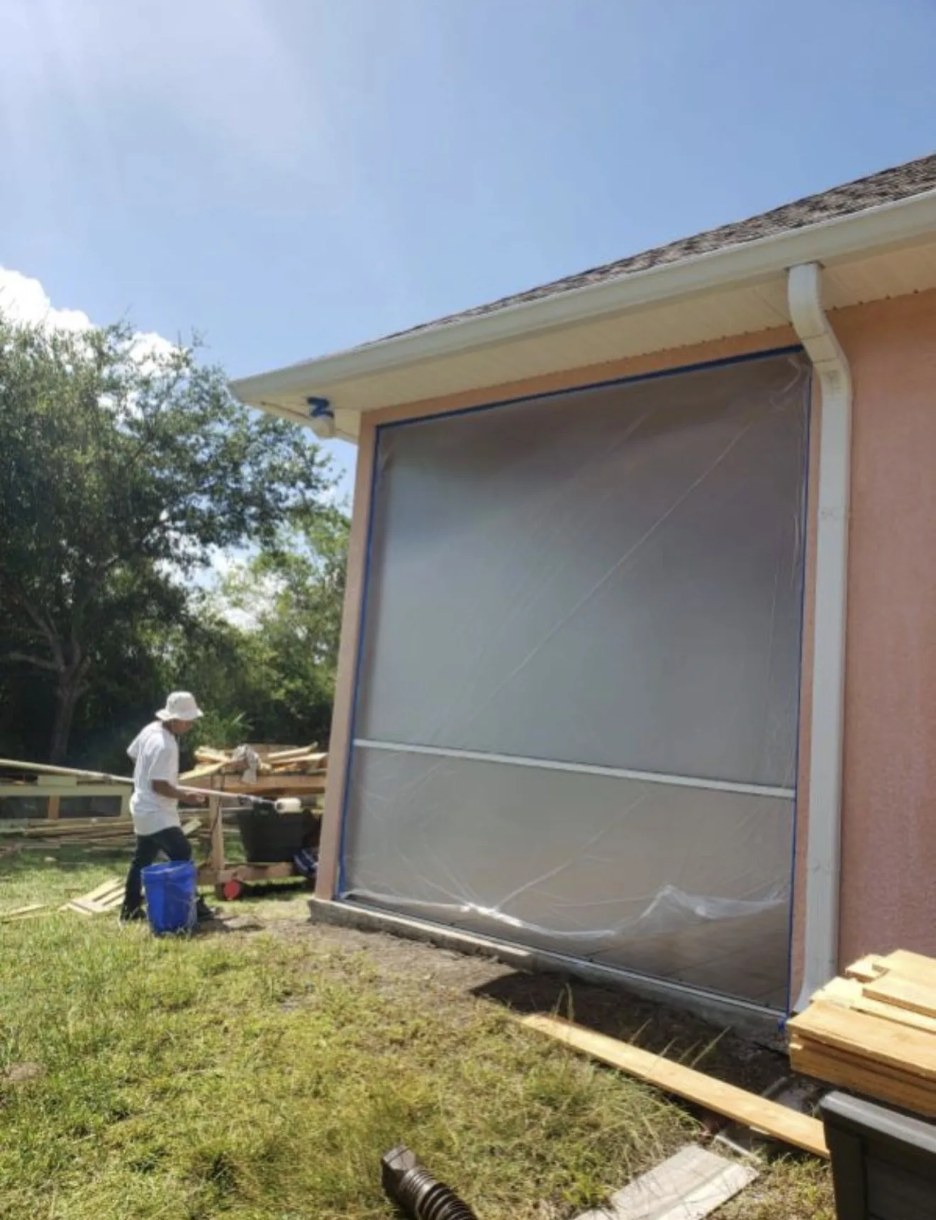Exterior before