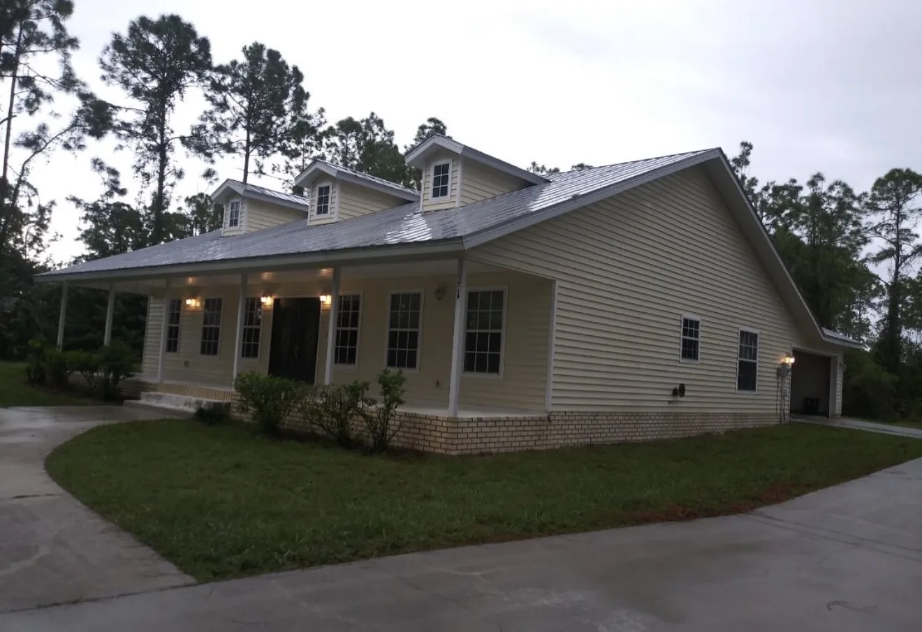 Exterior before