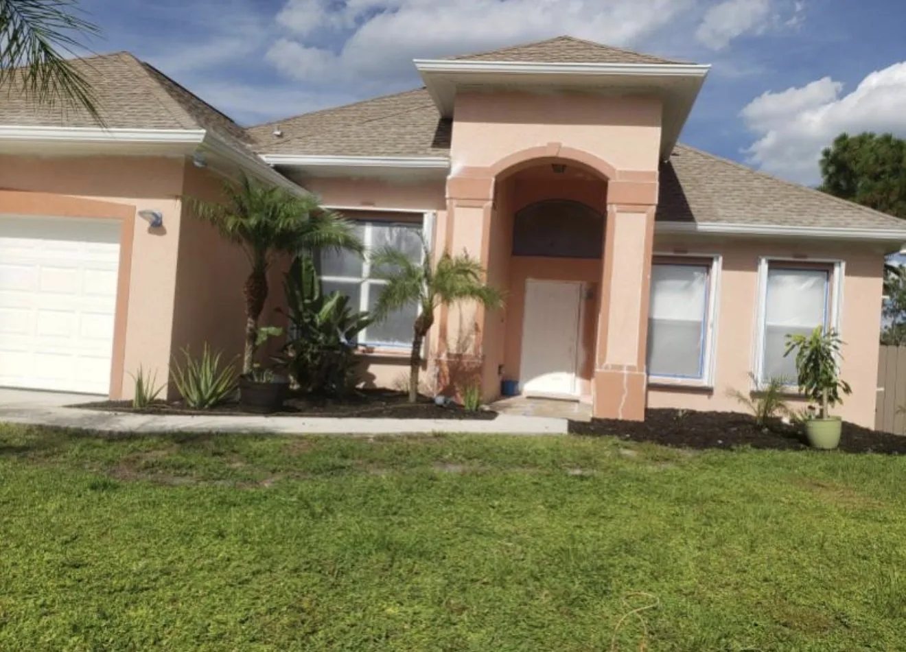 Exterior before