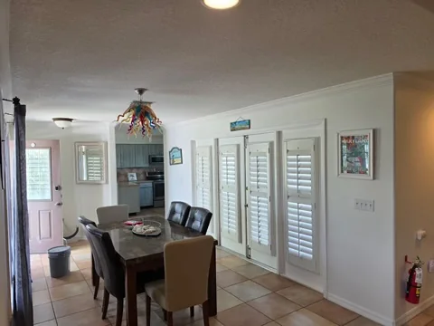Finished dining room interior painting