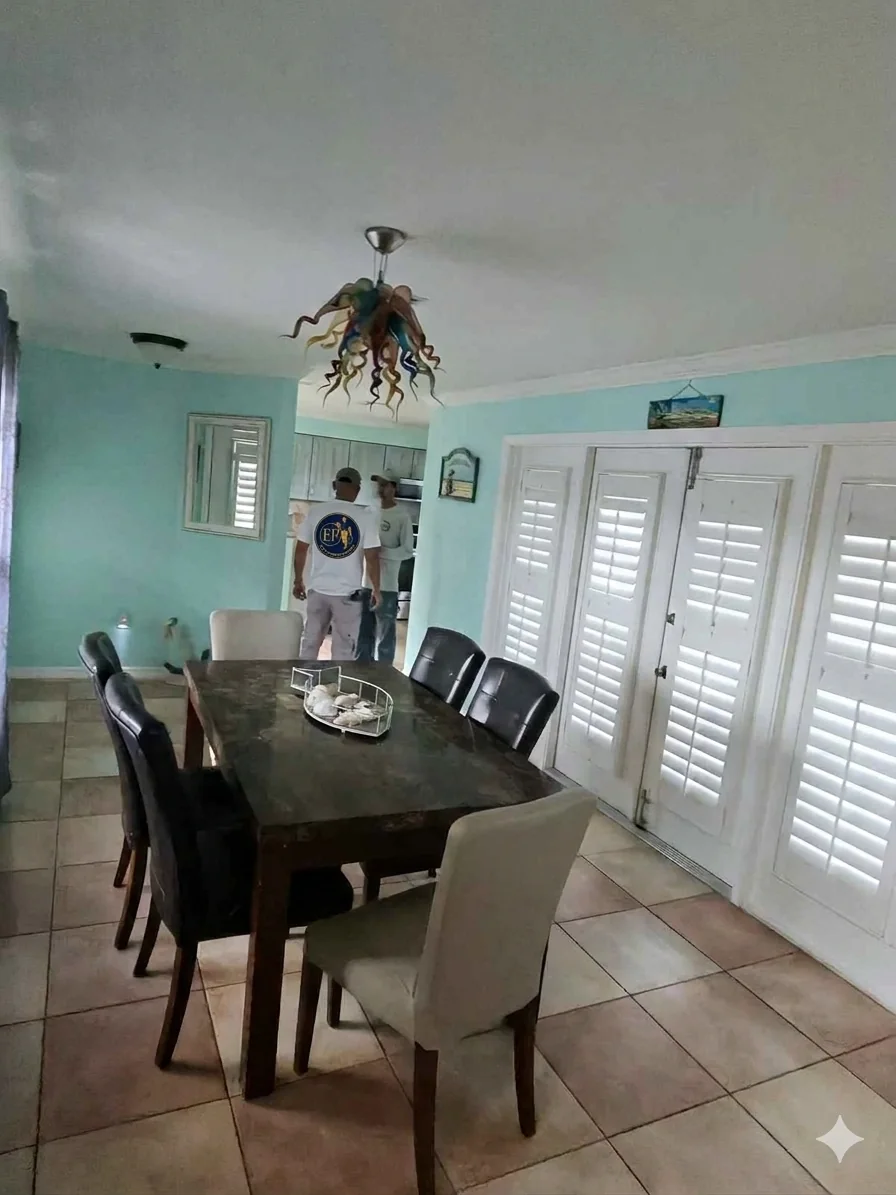 Dining room interior painting
