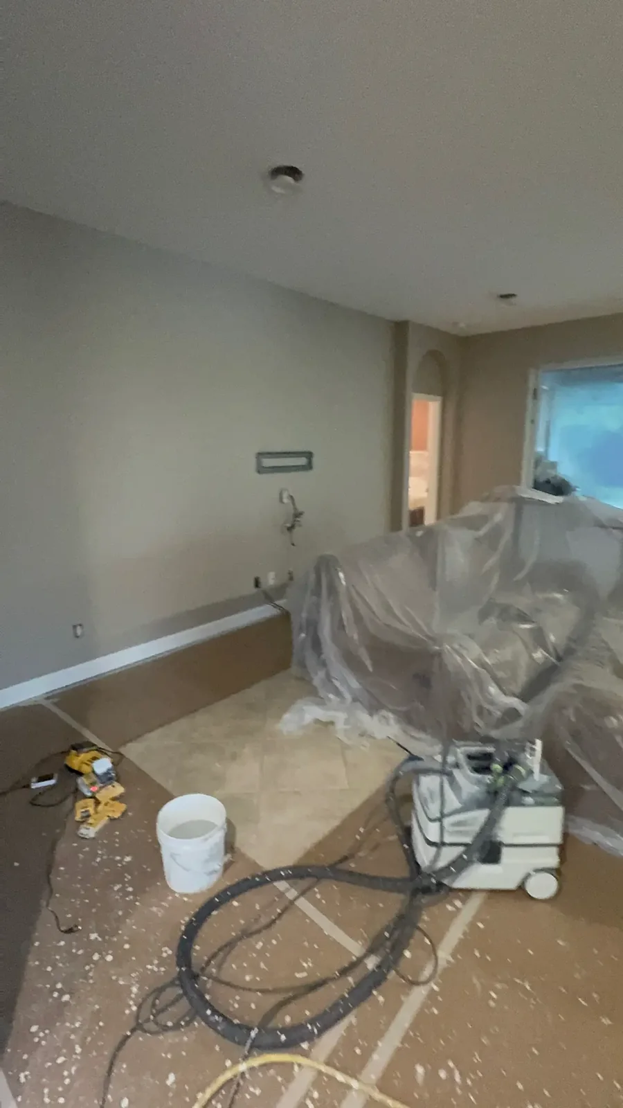 Interior painting workspace