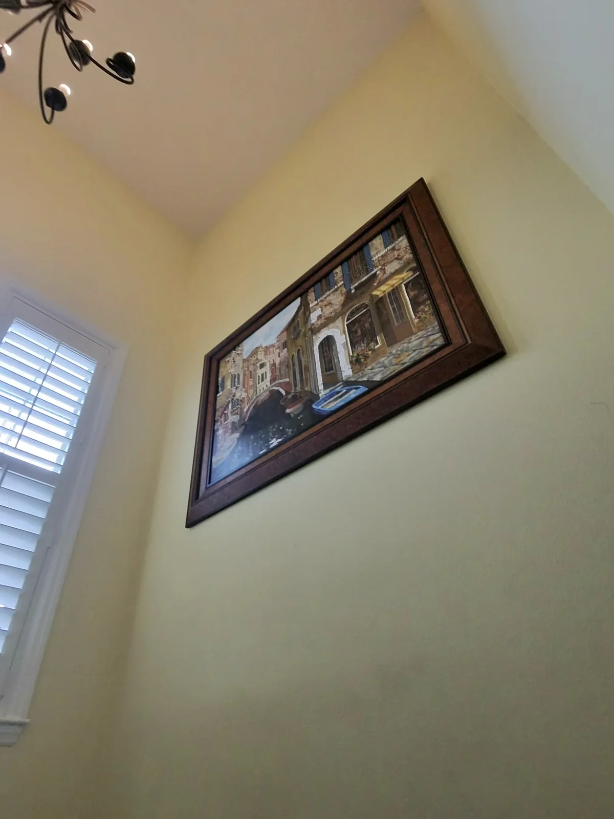 Finished painted stairwell