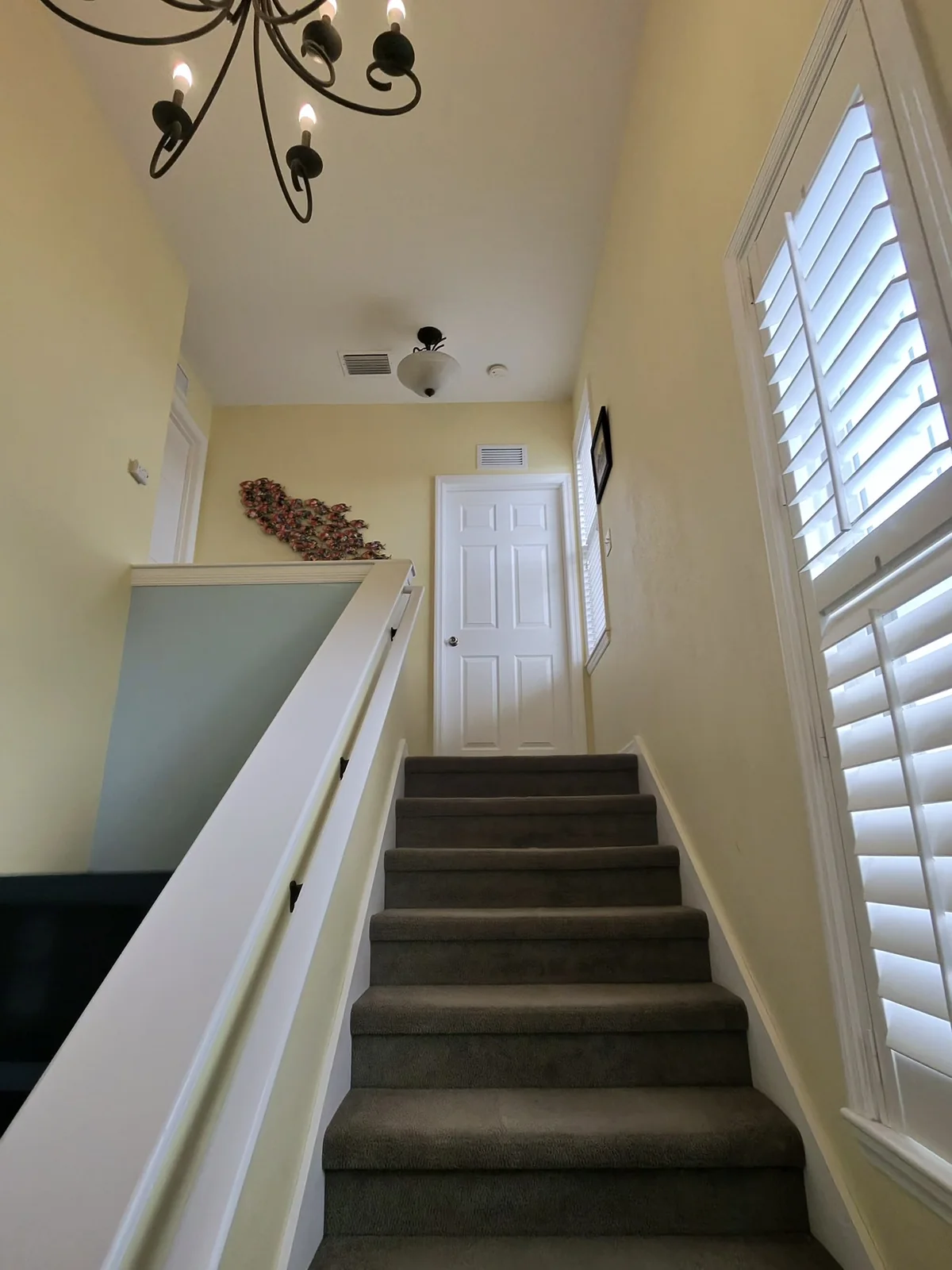 Finished painted stairwell